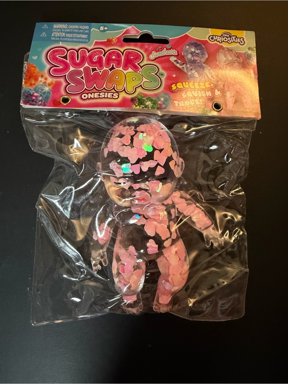 Sugar Swaps Onesies Pink Heart Squeeze